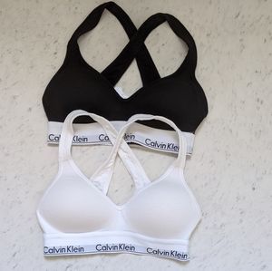 White Calvin Klein Modern Cotton Bralette